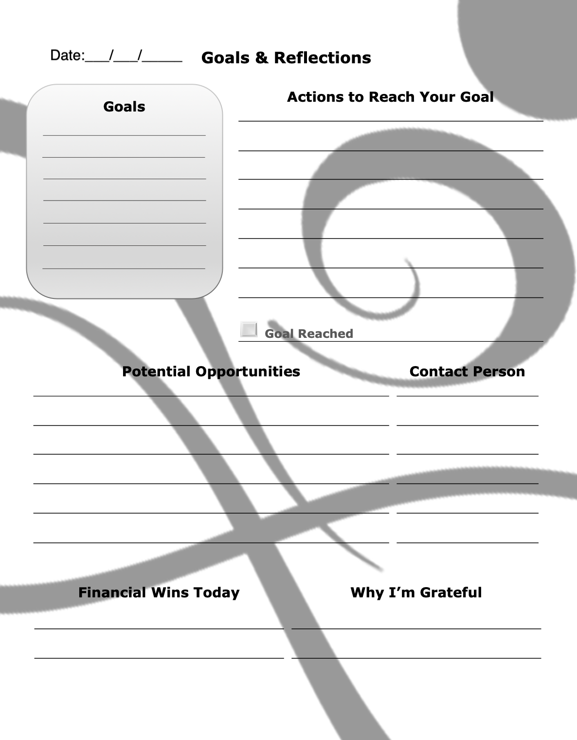 Finacial Prosperity Blueprint Journal